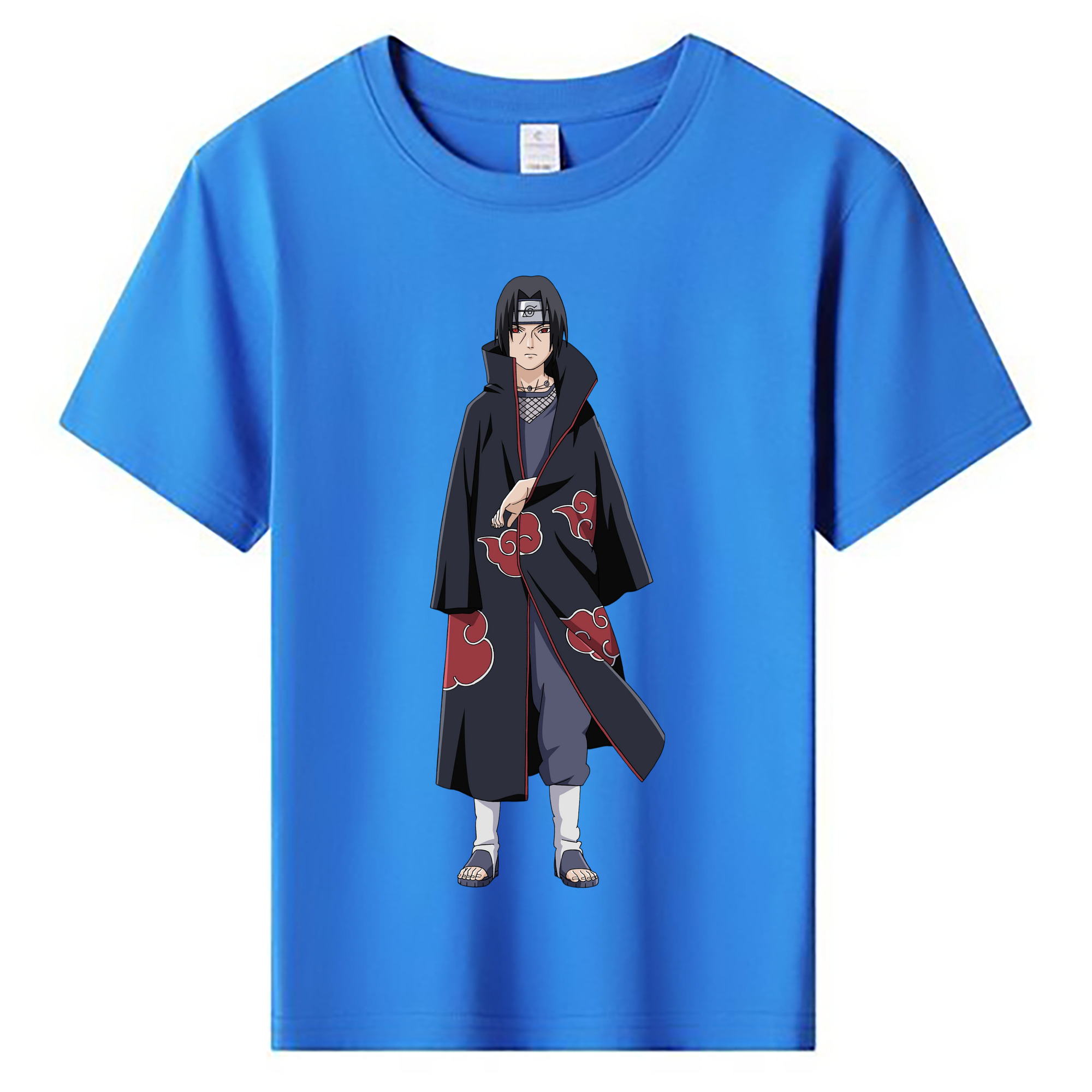 （画像用） NARUTO -ナルト- うちは イタチ Uchiha Itachi 綿100％キッズTシャツ（フロントプリント）